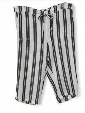 Per Se Linen Blend Capris